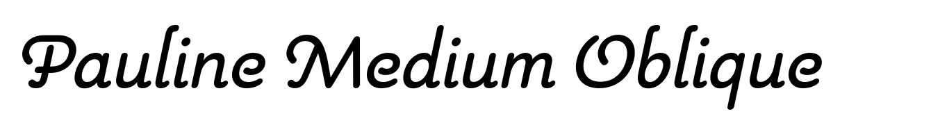 Pauline Medium Oblique